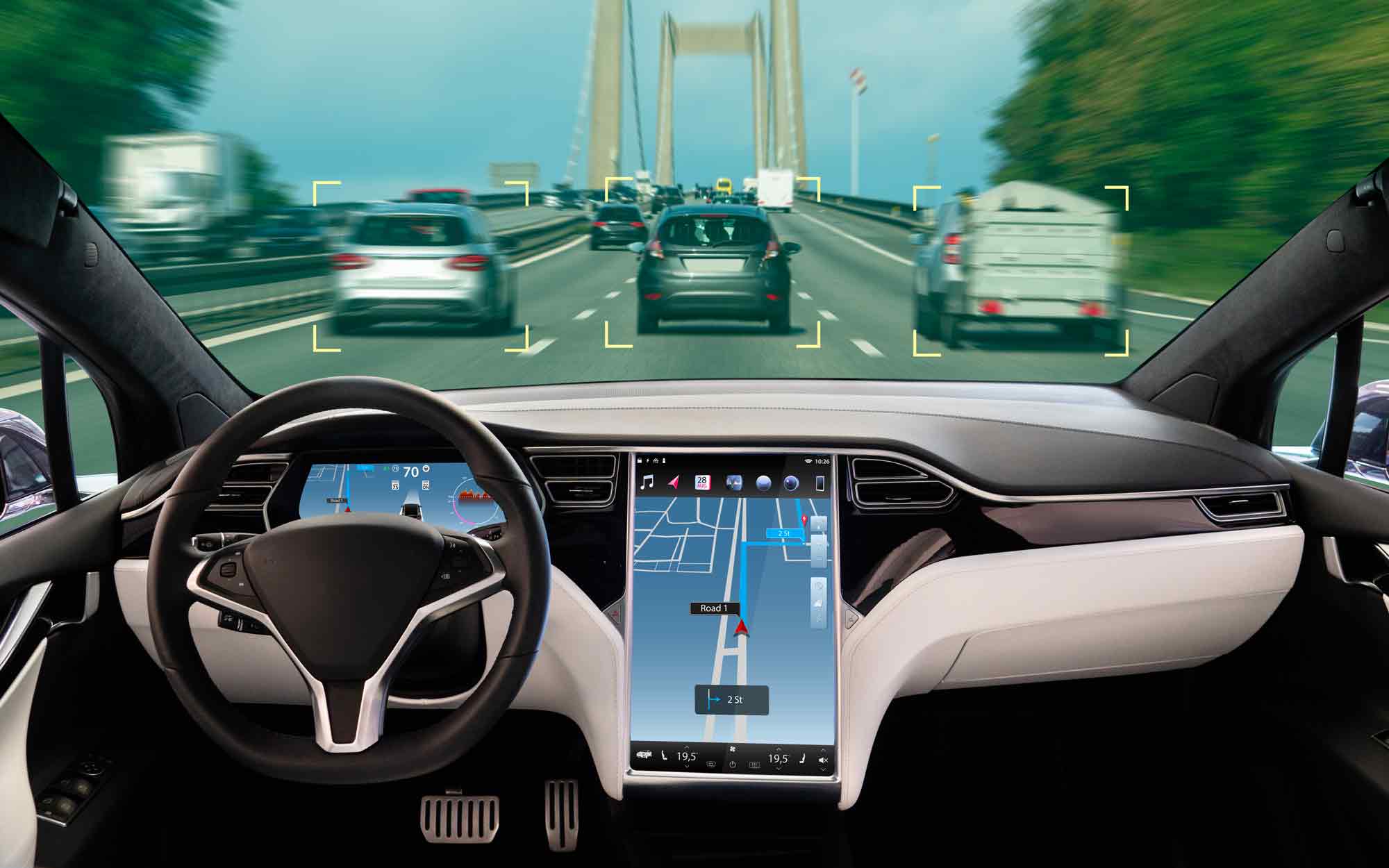Guida Autonoma da un abitacolo Tesla
